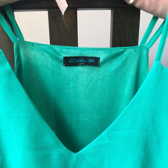 Green Mini Dress - Picture 2 of 2